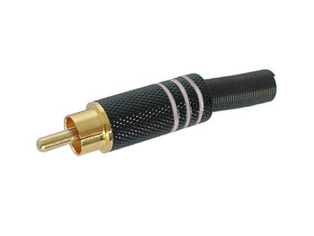 Comprar CONECTOR RCA MACHO METAL DORADO ROJO REAN Online - Sonicolor